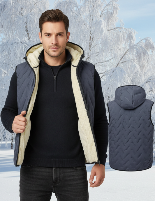 Men's Padded Jackets for Man Work Vest Winterize Winter Clothes Running Vests Heated Gilet Male Coat Fleece Body Warmer Clothing